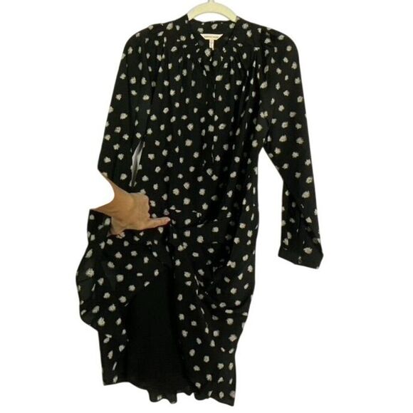 Rebecca Taylor long sleeve dandelion dress size 6. 100% silk, drawstring waist - Picture 15 of 15